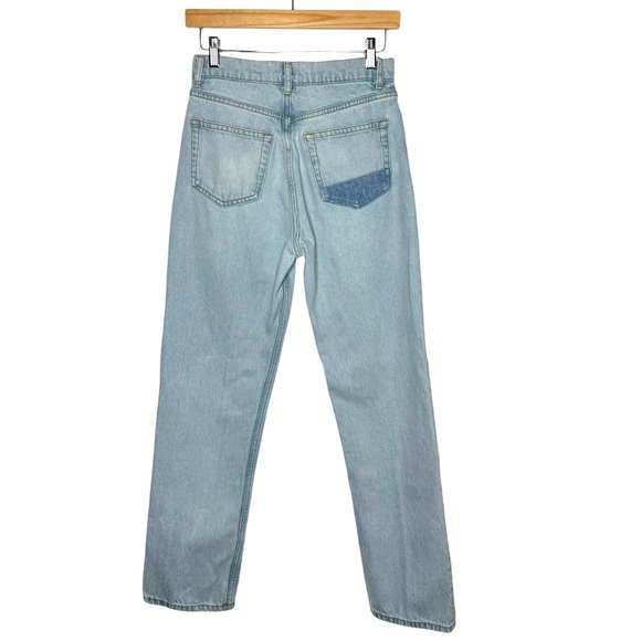 Reformation | Cynthia High Rise Patch Jeans in Tahoe 25 - Picture 3 of 11